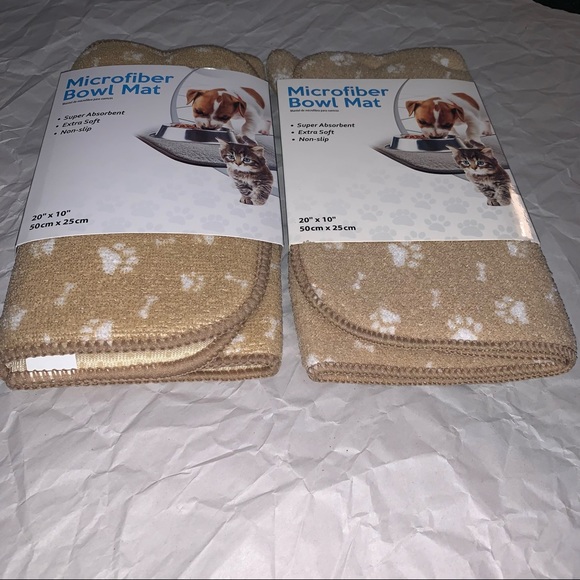 2 x Microfiber bowl mats - Picture 2 of 3